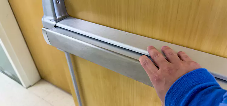 Installing a Push Bar on a Door Sioux Falls